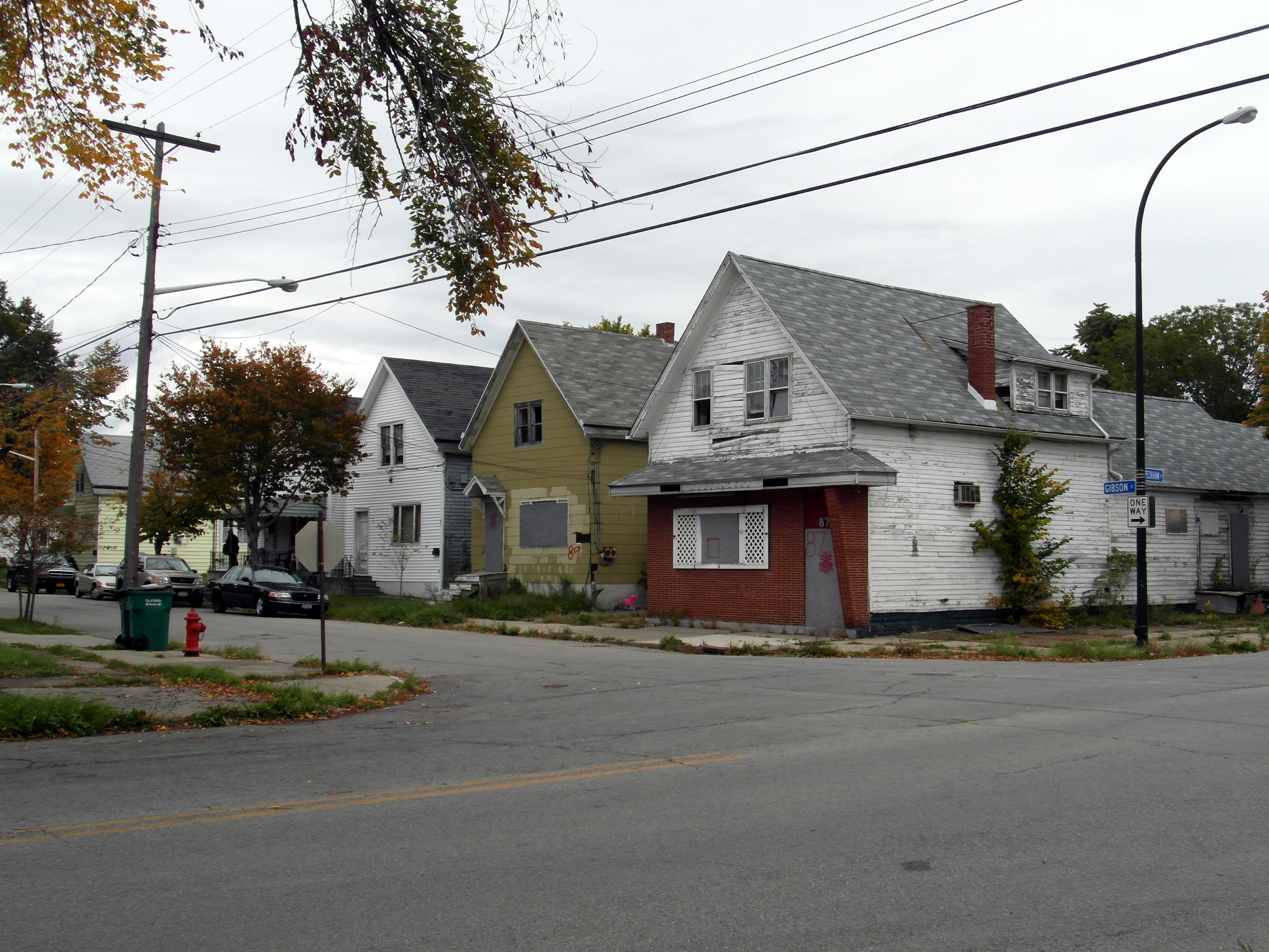 Urban decay on the East Side of Buffalo, New York, October 2012